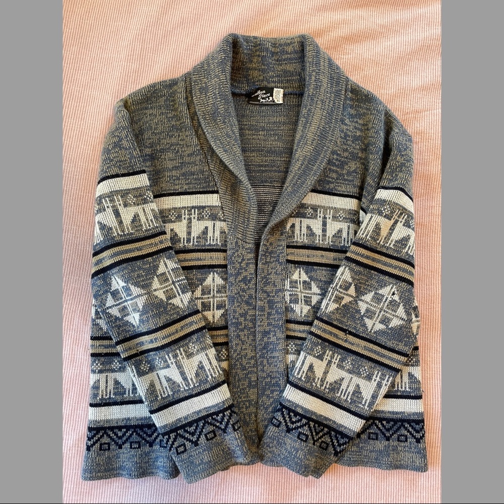 Sutton Place sweater size M. Has a few holes as pictured. Super cozy.